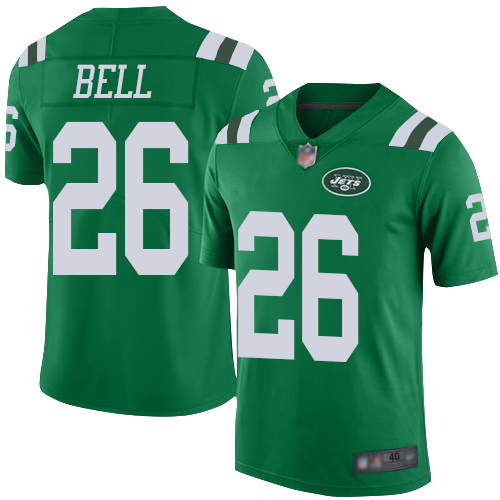 New York Jets Limited Green Youth LeVeon Bell Jersey NFL Football #26 Rush Vapor Untouchable